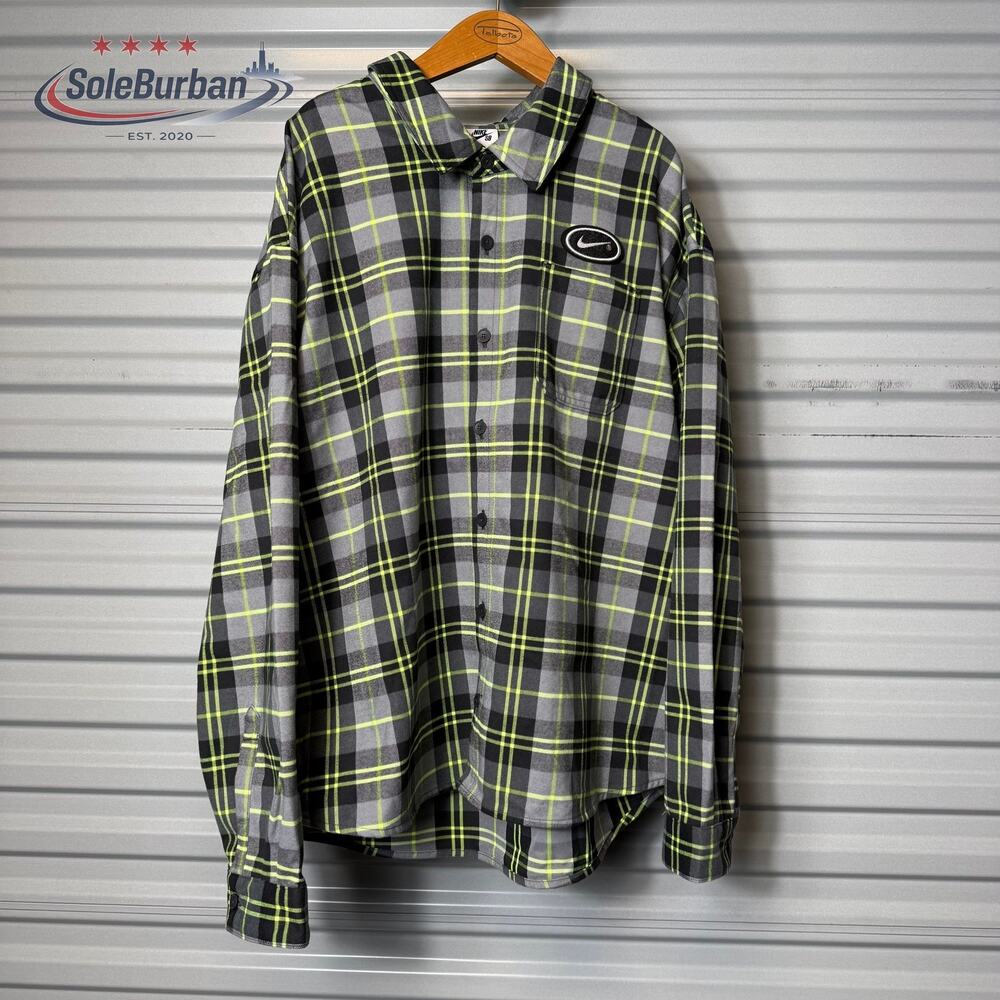 Nike SB x Eric Koston Eric Koston Skate Flannel Shirt Mens Size XL HV0256-070